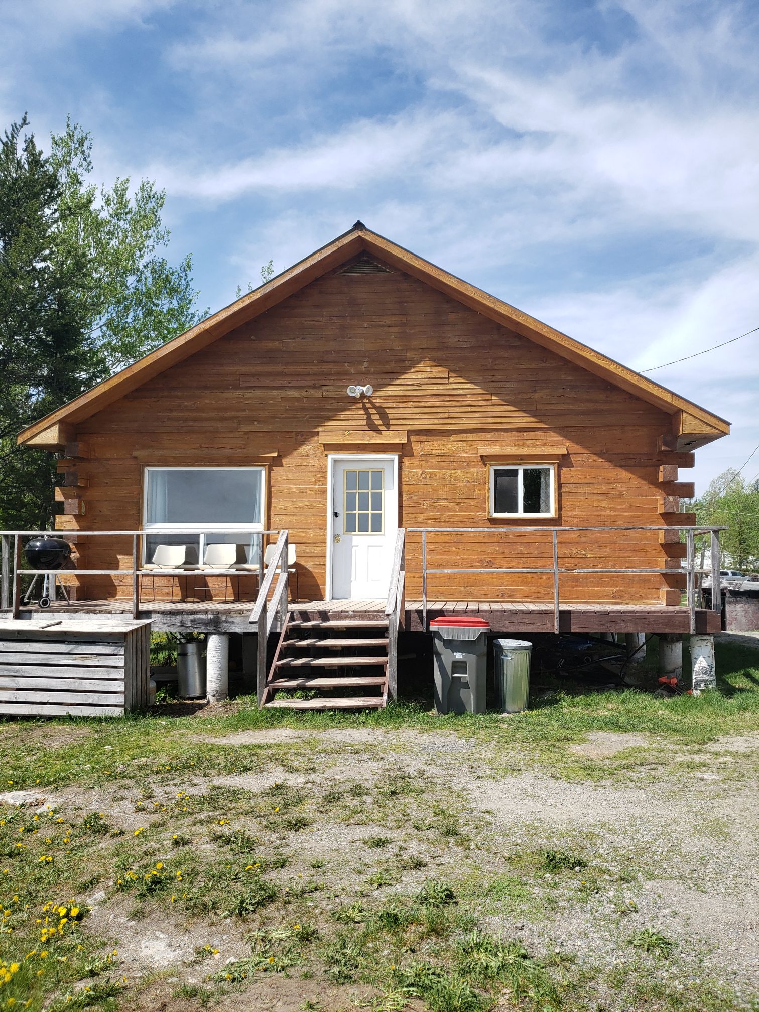 Lynx Cabin-Front View-Trappers Point Camp-Sturgeon Lake-Savant Lake-Ontario